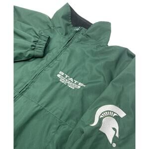Vintage Kids Starter Jacket MSU Spartans Michigan State University Large (16/18)